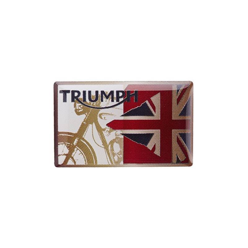 Pin's Flag & Denim, metal, beige rouge et bleu, Triumph MPBS15317