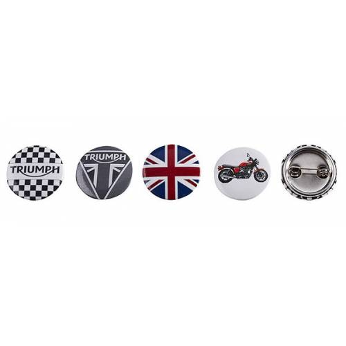 Set de 4 badges Triumph, type broches, Bonneville, Triumph MPBS15312