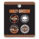 Set de 4 badges H-D