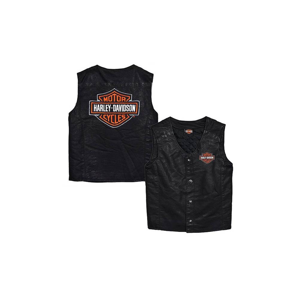 Gilet Simili Cuir Enfant Harley Davidson Motorcycles Legend Shop