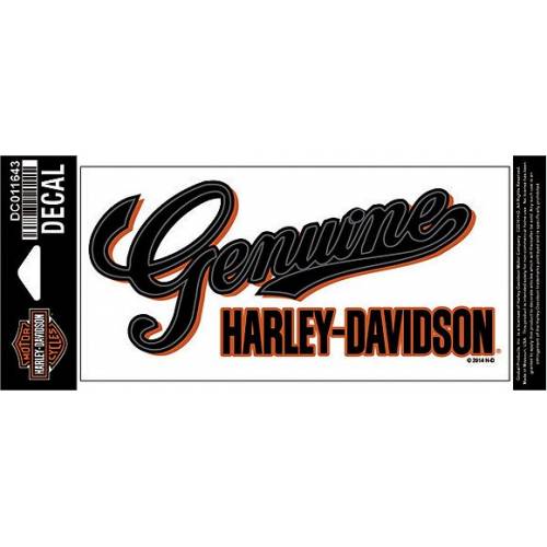 Sticker Genuine Script Harley-Davidson