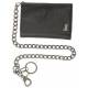Portefeuille Biker black mousqueton
