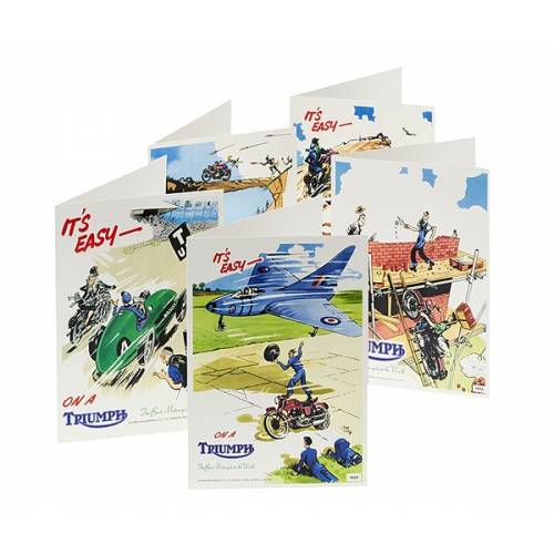 5 Cartes postales vintage, enveloppes, Triumph MGCA15329