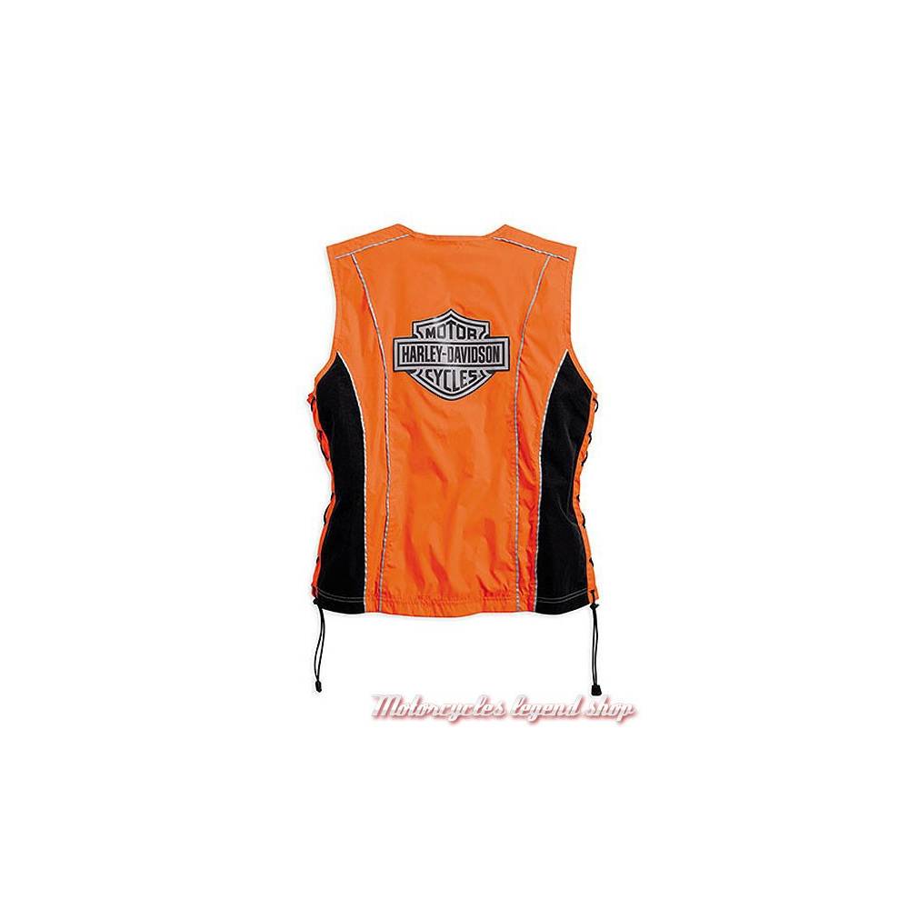 Gilet de sécurité moto orange CE Harley-Davidson - Motorcycles Legend shop