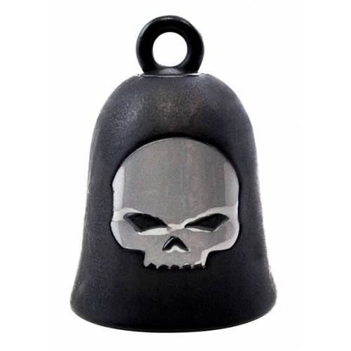 Clochette Skull Wille G. métal et noir mat Harley-Davidson HRB052