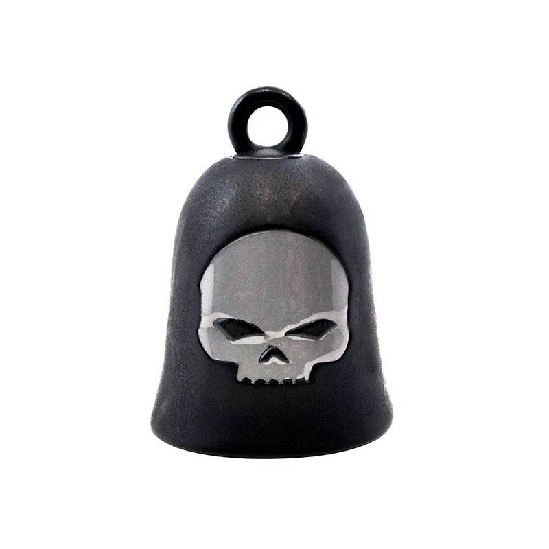 Clochette Skull Wille G. métal et noir mat Harley-Davidson HRB052