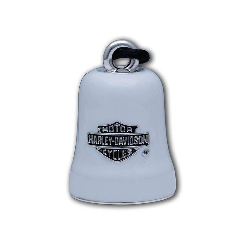 Clochette Bar & Shield métal et blanc, Harley-Davidson HRB067