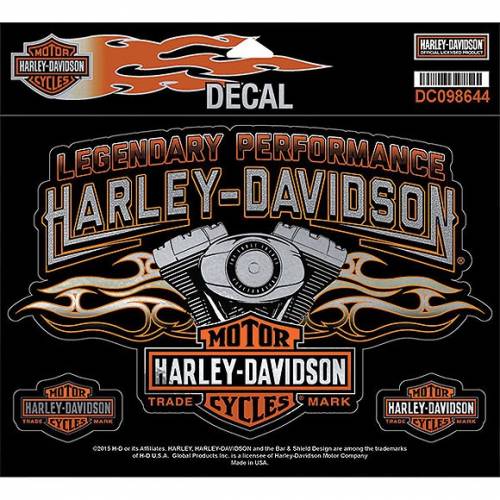 Sticker Engine Flames, Harley-Davidson DC098644