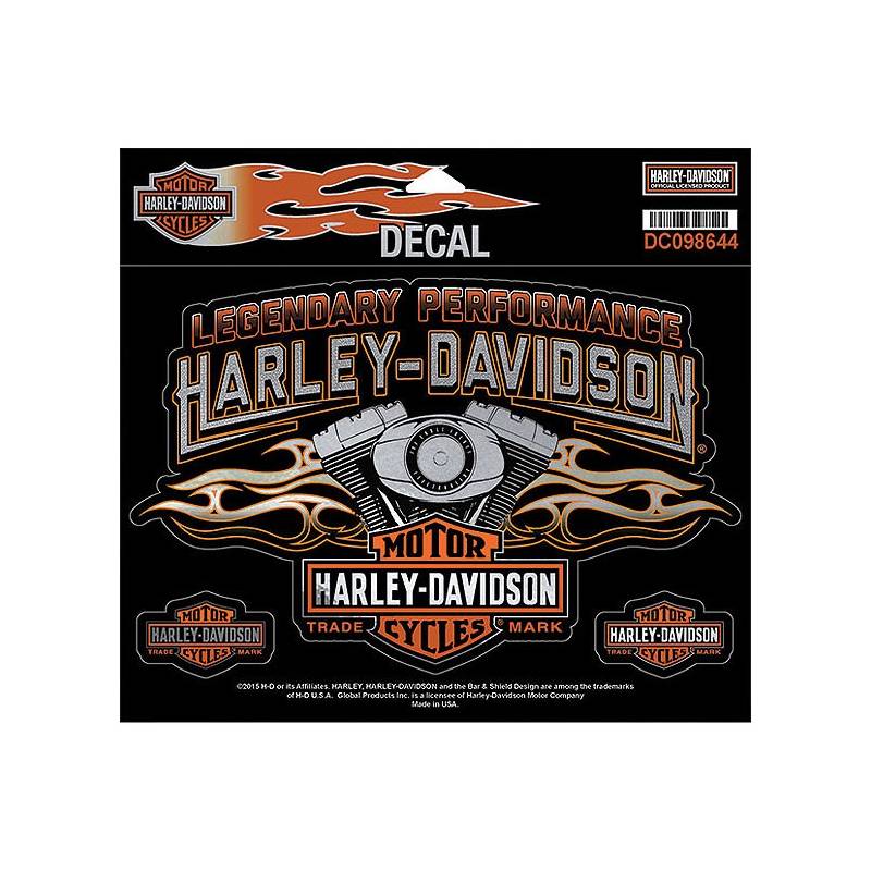 Sticker Engine Flames, Harley-Davidson DC098644