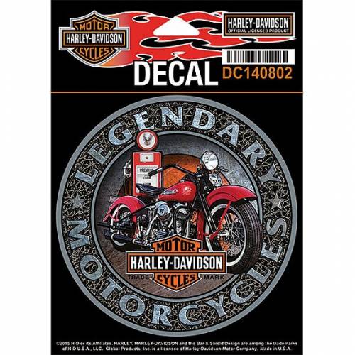 Sticker Gas Pump, vintage, Harley-Davidson DC140802 