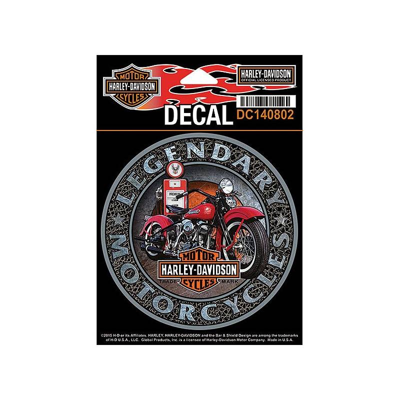 Sticker Gas Pump, vintage, Harley-Davidson DC140802 