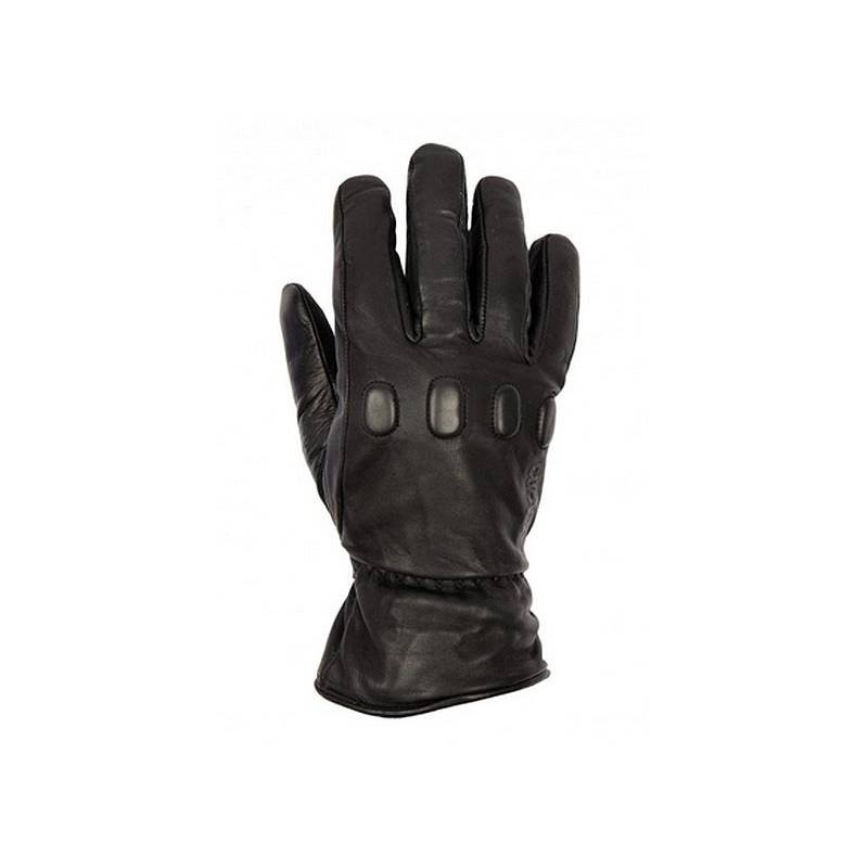 Gants cuir Wayne hiver homme, noir, doublés Primaloft, Helston's