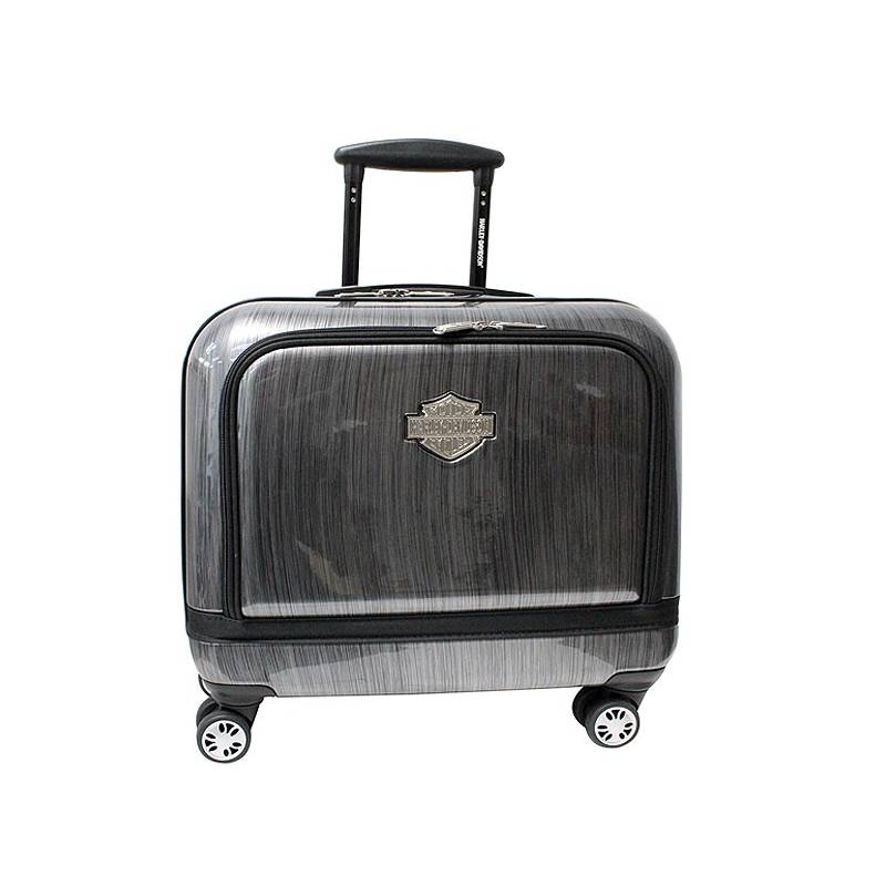 Valise rigide Black Chrome, noire, polycarbonate, Harley-Davidson 99916 