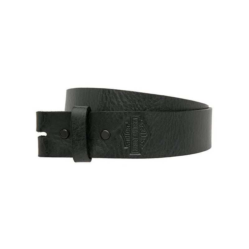 Sangle ceinture B&S homme, cuir noir, sans boucle, Harley-Davidson HDMST10991