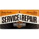 Plaque métal Service & Repair Harley-Davidson