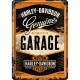 Carte postale métal Genuine Garage Harley-Davidson