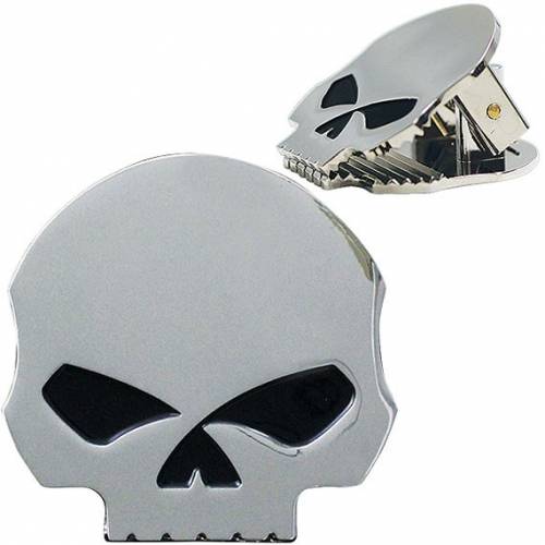 Pince magnétique Skull Willie G., métal, Harley-Davidson DM119906