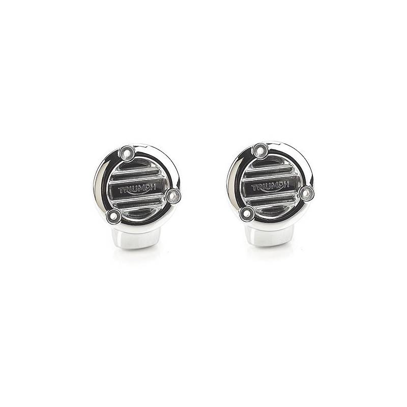 Couvercles de corps d'injection, alu chromé, Triumph A9610243