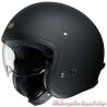 Casque jet J.O noir mat mixte, vintage, Shoei