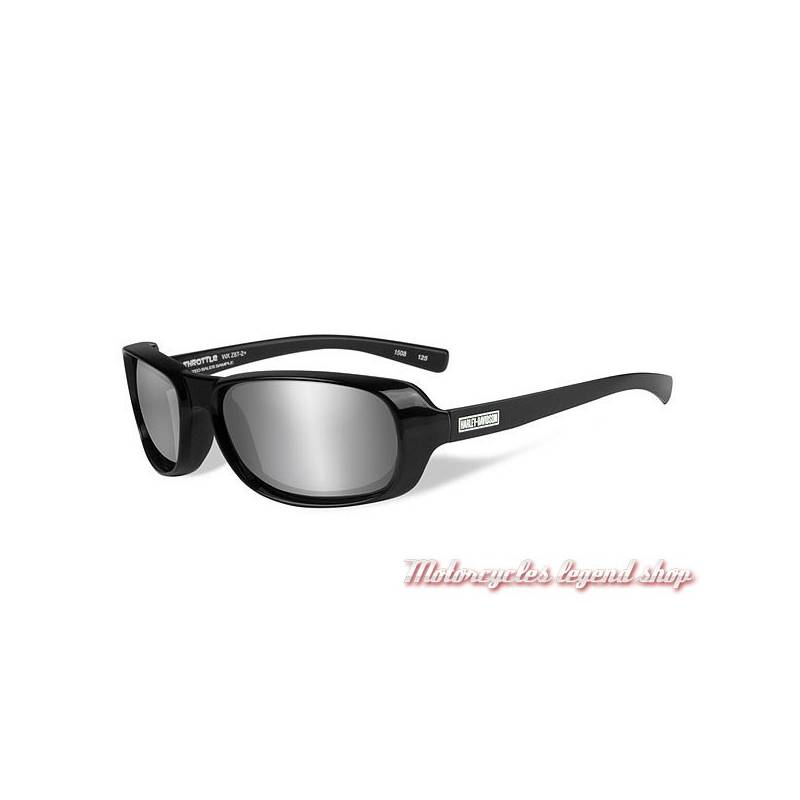 Lunettes solaire Throttle mixte, verre gris silver, Harley-Davidson HRTHR02