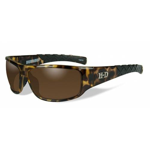 Lunettes solaire Burnout mixte, écaille, verre brun, Harley-Davidson HABNT06