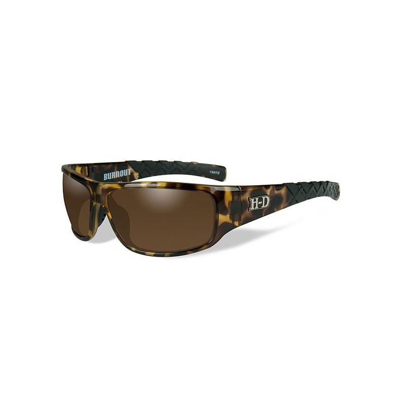 Lunettes solaire Burnout mixte, écaille, verre brun, Harley-Davidson HABNT06