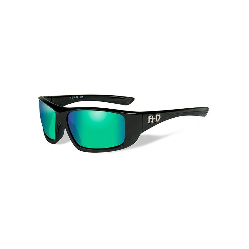 Lunettes solaire Duel homme, verre miroir vert, Harley-Davidson HADUE10