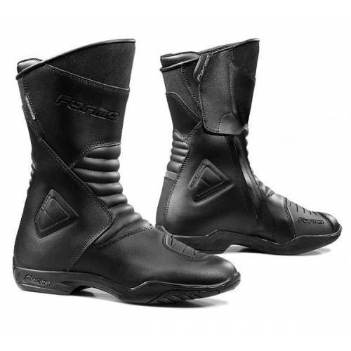 Bottes Touring Majestic homme technique, waterproof, zippées, cuir noir, Forma