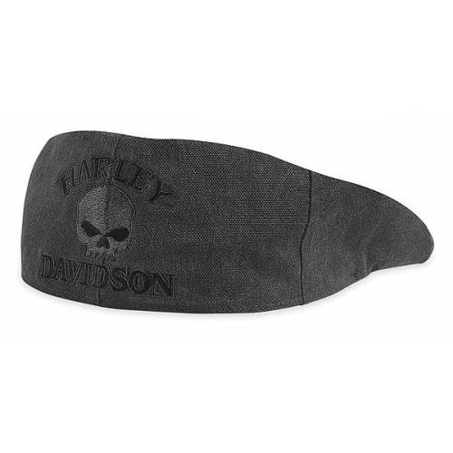 Casquette Ivy textile Skull homme noir, coton, Harley-Davidson 99471-10VM