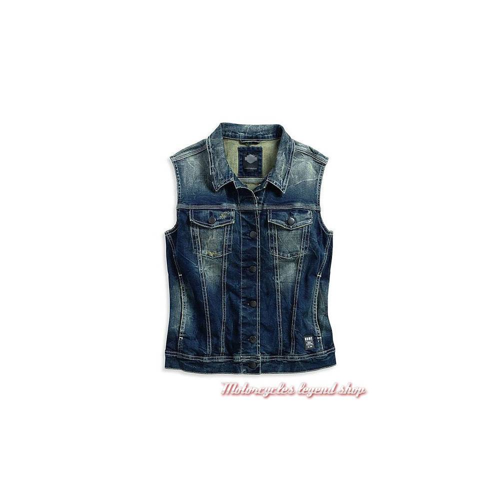 gilet sans manche femme jean