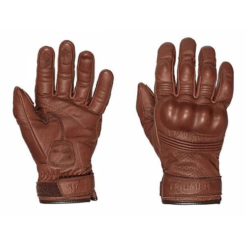 Gants cuir Restore homme, marron, coqués, Triumph MGVS16503