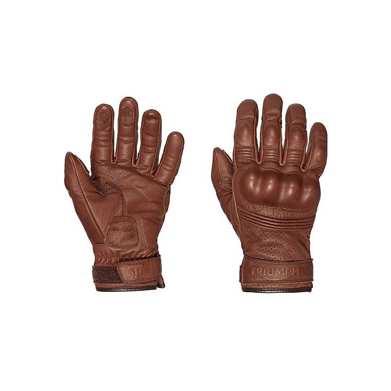 Gants cuir Restore homme, marron, coqués, Triumph MGVS16503