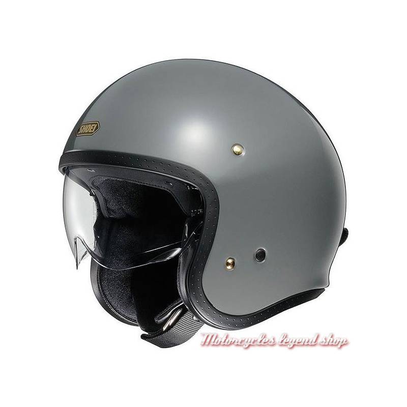 Casque J.O gris brillant mixte, vintage, Shoei