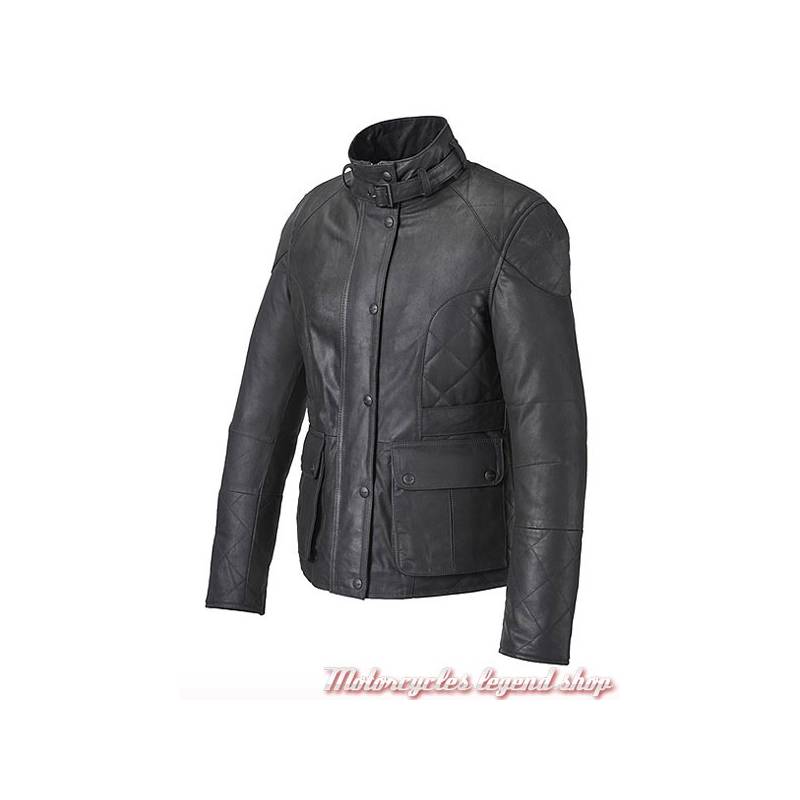 Veste cuir Triumph Penny femme, cuir noir, souple, Triumph MLLA16201