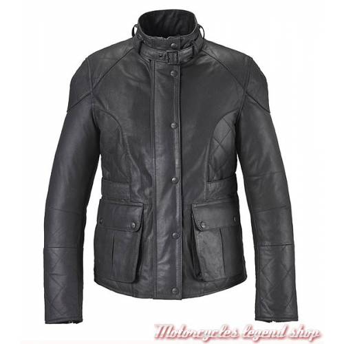 Veste cuir Triumph Penny femme, cuir noir, souple, Triumph MLLA16201