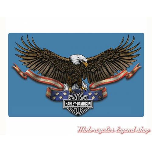 Plaque métal Eagle Banner Harley-Davidson