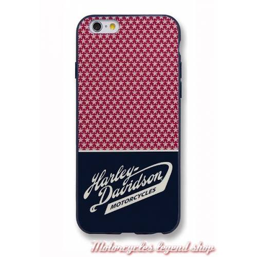 Coque iPhone 7 Americana Stars, rouge, bleu navy, blanc, Harley-Davidson 7824