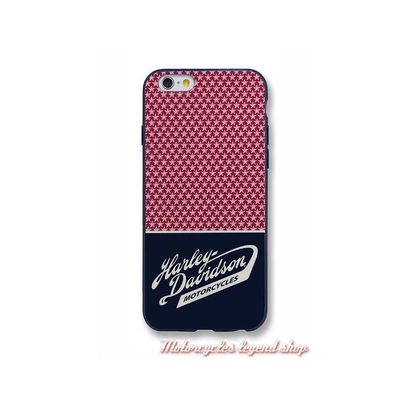 Coque iPhone 7 Americana Stars, rouge, bleu navy, blanc, Harley-Davidson 7824