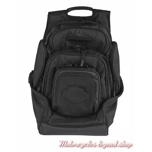 Sac à dos Bar & Shield Delux Harley-Davidson, nylon, noir, BP2000S-BLKBLK