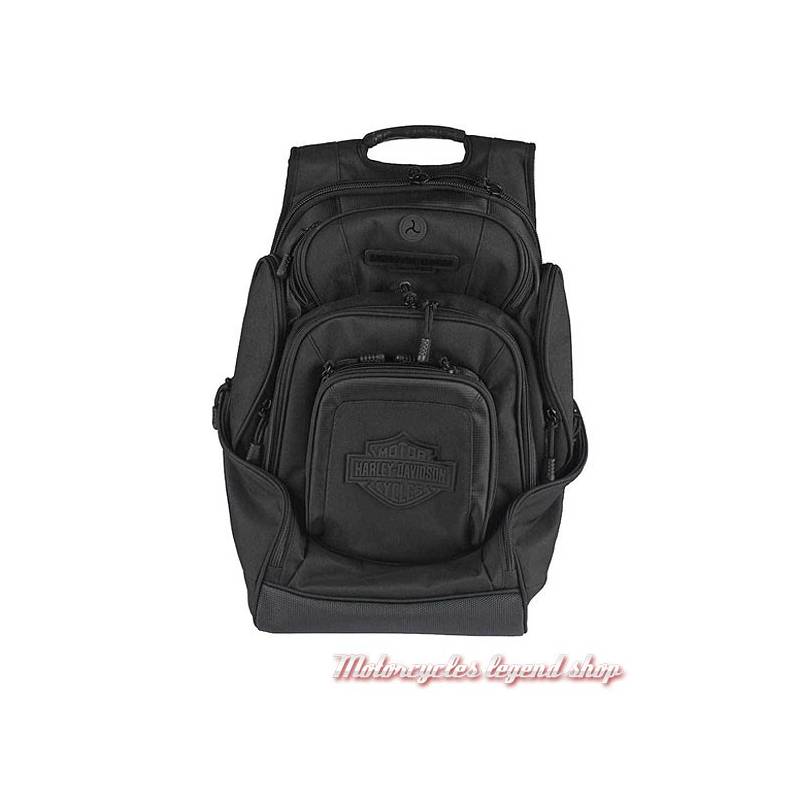 Sac à dos Bar & Shield Delux Harley-Davidson, nylon, noir, BP2000S-BLKBLK