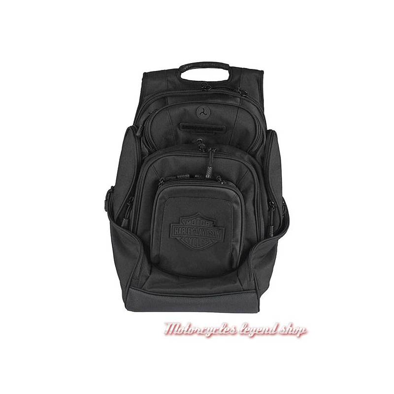 Sac à dos Bar & Shield Delux Harley-Davidson, nylon, noir, BP2000S-BLKBLK