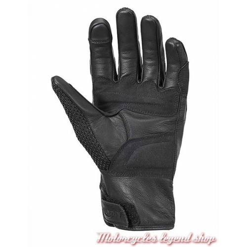 Gants cuir &amp; mesh Harpton Triumph homme, noir, protections, MGVS17114