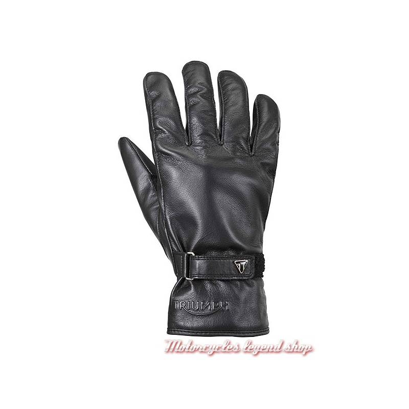 Gants cuir Steward Triumph homme, noir, tritex waterproof, MGVS17318