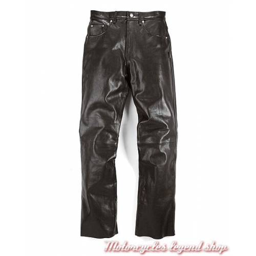 Pantalon Corden cuir Helstons homme, noir, étanche, coupe jean