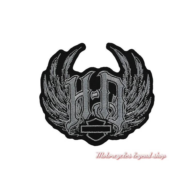 Patch Spiked Monogram Harley-Davidson, féminin, noir, gris, EM201062