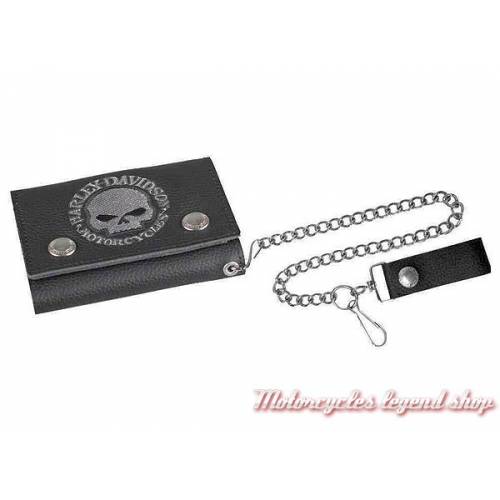 Portefeuille Skull gris Harley-Davidson