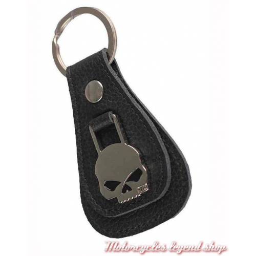 Porte clés cuir Skull Harley-Davidson