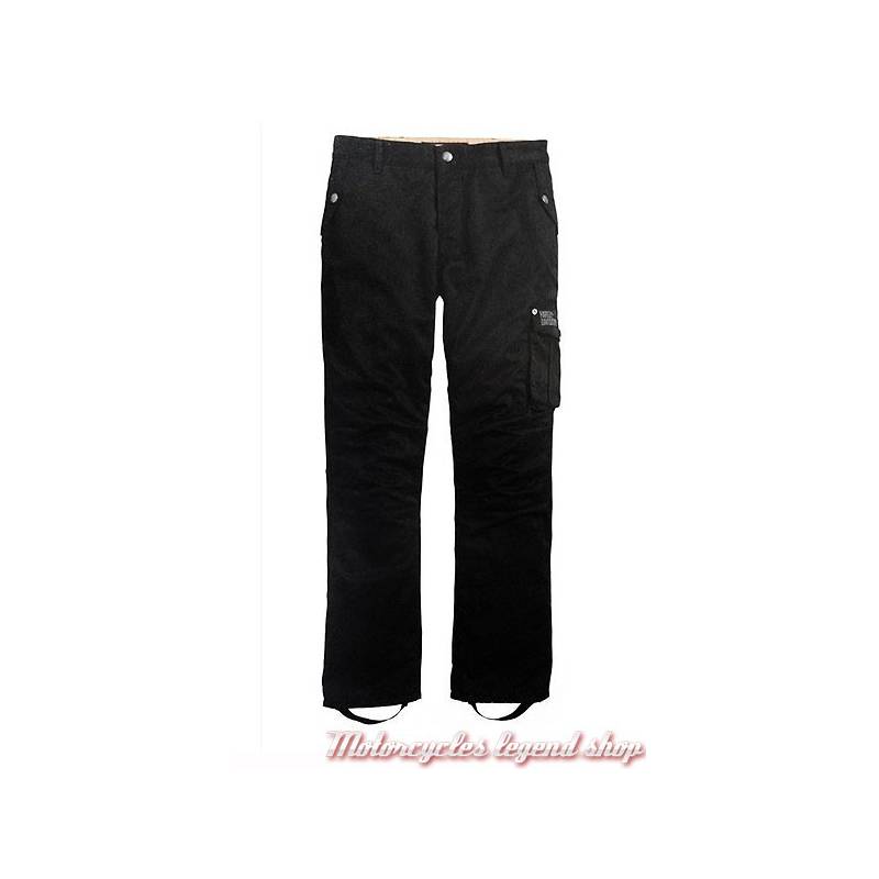 Pantalon technique Cargo Harley-Davidson, homme, toile, noir, homologué CE, 98166-17EM