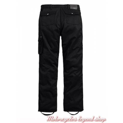 Pantalon technique Cargo Harley-Davidson, homme, toile, noir, homologué CE, 98166-17EM