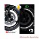 Bandes réfléchissantes jantes moto GP Design